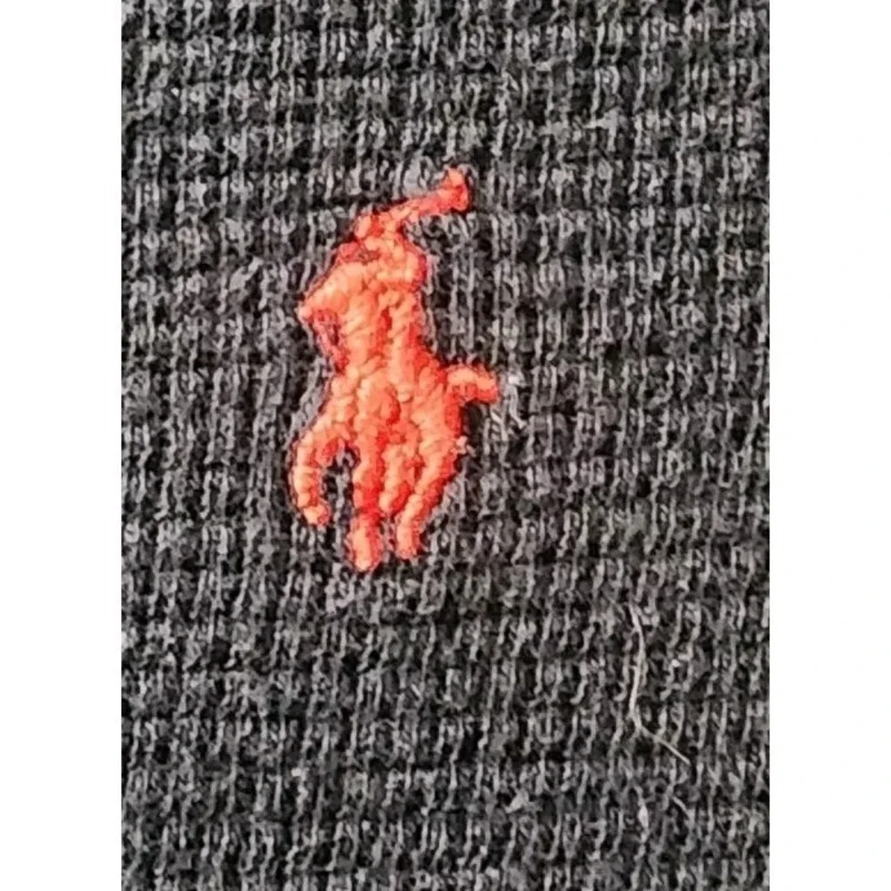Polo Ralph‎ Lauren Pullover Hoodie Long Sleeve Button Up Black Small